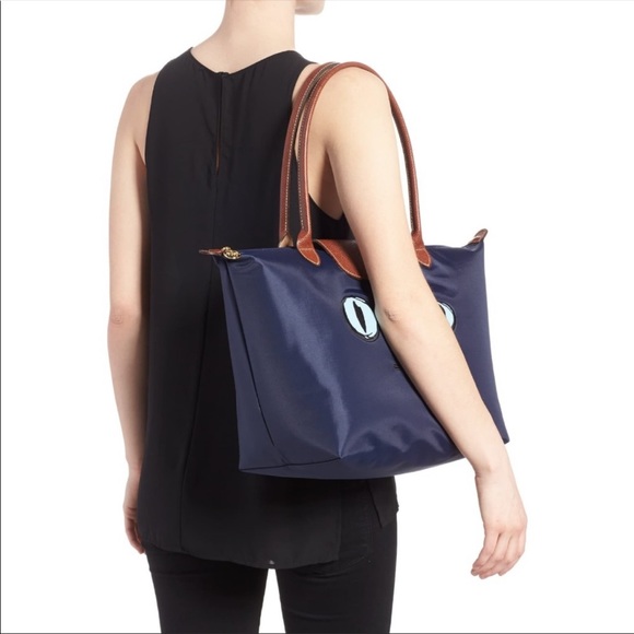 Longchamp Le Piliage Miaou Cat medium tote - Picture 8 of 8